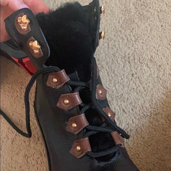 SOLD Leather calf hair suede booties - Picture 7 of 7